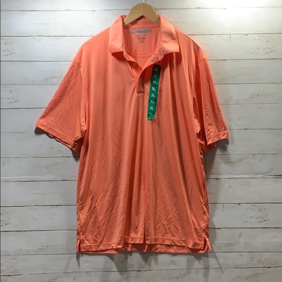 NWOT Greg Norman ML 75 Orange golf shirt Sz. XL - Picture 1 of 7